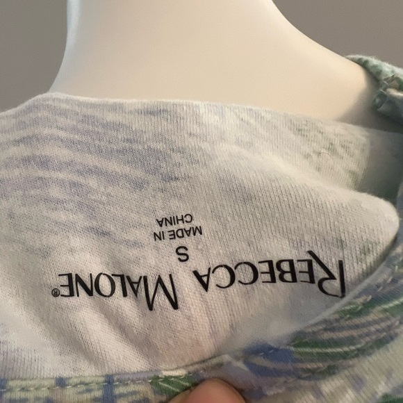 Rebecca Malone great condition tropical design tshirt - Picture 2 of 3